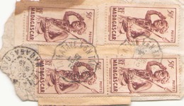 MADAGASCAR FRAGMENT DU 21 SEPTEMBRE 1945 DE TAMATAVE POUR TAMATAVE - Storia Postale