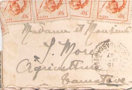 MADAGASCAR ENVELOPPE DU 15 JANVIER 1947 DE TAMATAVE POUR TAMATAVE - Briefe U. Dokumente