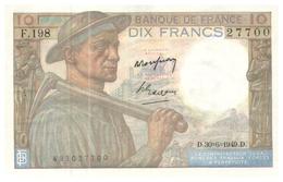 Billet >  France > 10 Francs >  1949 >  Neuf - 10 F 1941-1949 ''Mineur''