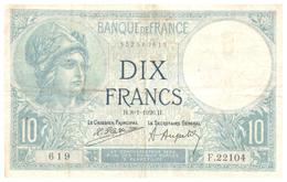 Billet > France > 10 Francs 1926 - 10 F 1916-1942 ''Minerve''