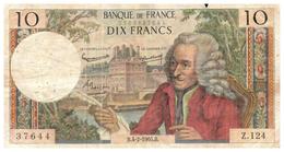 Billet > France > 10 Francs   1965 - 10 F 1963-1973 ''Voltaire''