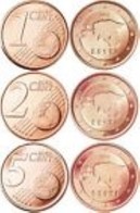 Estland  2017   1-2-5 Cent   MINISET   Deze 3 Munten Komen Uit De Rol    UNC Du Rouleaux!!!!! - Estonia