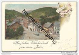 Sonneberg - Untere Markt-Strasse - Neujahrskarte - Sonneberg