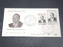 MALI - Enveloppe FDC EN 1961 , Président Mobibo Keita - L 20404 - Mali (1959-...)