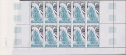 TAAF 1988 Sailing Ship "La Fortune"  1v Bl Of 10 (printing Date) ** Mnh (39650A) - Blocks & Kleinbögen