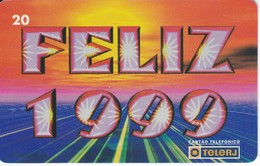 TARJETA DE BRASIL DE NAVIDAD - FELIZ 1999 (CRISTMAS) TELERJ - Noel