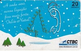 TARJETA DE BRASIL DE NAVIDAD  (CRISTMAS) CTBC (con Marcas) - Noel