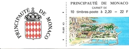 MONACO, 1987, Booklet/carnet 1, 10x22F Coat Of Arms - Booklets