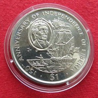 Liberia 1 $ 1997 Independence 150 Years. Sail Ship - Liberia