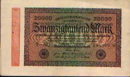 ALLEMAGNE – Reichsbanknote – 20.000 Mark – 20/02/1923 - 20.000 Mark