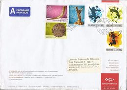 LSJP ICELAND COVER WITH STAMPS PERSONALISED SPORTS SOCCER 2010 - Lettres & Documents