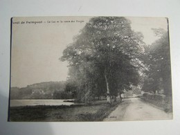 T80  PAIMPONT FORET  Le Lac Et La Route Des Forges 1919 - Paimpont