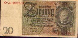 ALLEMAGNE – Reichsbanknote – 20 Reichsmark – 22/01/1929 - 20 Mark