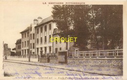 22 Loudéac, Ecole Primaire De Garçons, Cliché Pas Courant - Loudéac