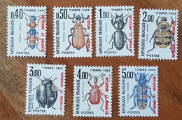 St Pierre Et Miquelon - YT Taxe N°85 à 91 - Coléoptères / Insectes / Faune - 1986 - Neufs - Postage Due