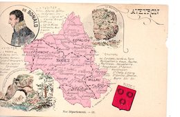 Aveyron: Carte Géographique Edition A.Lagrange - Non Classificati
