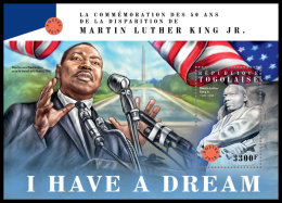 TOGO 2018 MNH** Martin Luther King Jr. S/S - OFFICIAL ISSUE - DH1828 - Martin Luther King