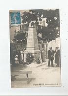 VALENTON (VAL DE MARNE) CARTE PHOTO BELLE ANIMATION DEVANT LE MONUMENT AUX MORTS 1921 - Valenton