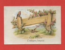 Cacao Cie Française, Chromo, Paysage & Fleurs, Oiseaux - Autres & Non Classés