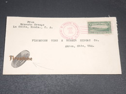 HONDURAS - Enveloppe Commerciale ( Pneu Firestone) De La Ceiba Pour Akron En 1933 - L 20516 - Honduras