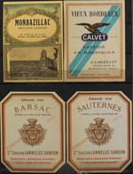 4 ETIQUETTES Différentes De VIN - De BORDEAUX - En Très Bon Etat - Collections & Sets