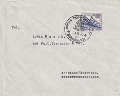 ALLEMAGNE 1936 LETTRE DE BERLIN OLYMPISCHES DORF - Brieven En Documenten