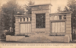 Lomme Monument Aux Morts - Lomme