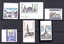 1971-75   Belgique, Villes Touristiques, 1614 / 1615 - 1636 / 1637 - 1399 /  1403** N D (tirage 1000 Ex), - Autres & Non Classés