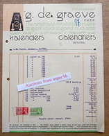 Kalenders, Ets G. De Graeve, Dwarsstraat, Gent 1939 - 1900 – 1949