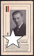 DOODSBEELDJE * ANDRE VINCKIER ( Izegem ) - WEERSTANDER - RESISTANCE - Hongerdood In Sonnenberg 1944 - - Devotion Images