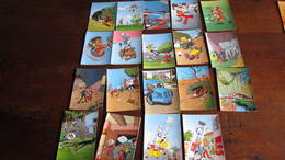 19 CARTES POSTALES      TRESOR DU JOURNAL SPIROU SUR LE CAMION - Spirou Et Fantasio