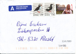 Norway Cover Sent To Denmark (the Cover Is Bended In The Left Side) - Brieven En Documenten