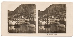 0056 " LIMONE - GARDASEE  -  VEDUTA " CART. STEREOSCOPICA ORIG. - Stereoskopie