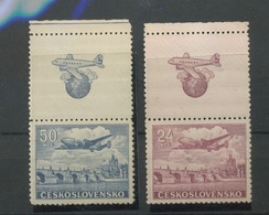 1951.  Paire De Timbres AVION **. Avec Coupon - Luchtpost