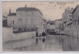 SAINTES   INONDATION RUE PONT AMILLON 18 Février 1904 - Inondations