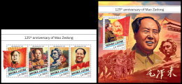 SIERRA LEONE 2018 MNH** Mao Zedong M/S+S/S - OFFICIAL ISSUE - DH1827 - Mao Tse-Tung