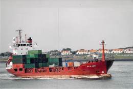 " CITY OF LISBON " ** PORTE CONTAINER - CONTAINER CARRIER DOOR - PHOTO 2004 - Cargo Commerce Merchant - Comercio