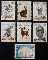 LOTE DE SIETE SELLOS DE POLONIA. TEMA FAUNA - Collections