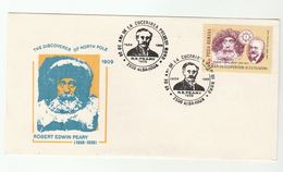 19841989  ROBERT EDWIN PEARY ARCTIC EXPEDITION Anniv EVENT COVER ROMANIA Stamps Polar - Polar Explorers & Famous People