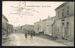 CPA 55- VAVINCOURT - Meuse- Rue De Verdun - Animée 1914- Recto Verso- Paypal Sans Frais - Vavincourt