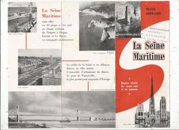 Dépliant Touristique ,LA SEINE MARITIME , 6 Pages , Cachet : Restaurant VICTORIA , Rouen, 2 Scans, Frais Fr 1.45 E - Cuadernillos Turísticos