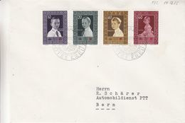 Croix Rouge - Liechtenstein - Lettre FDC De 1955 - Oblit Schaan - Exp Vers Bern - Valeur 45 Euros - Lettres & Documents