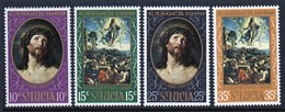 St Lucia Set Of Stamps To Celebrate Easter 1969. - Ste Lucie (...-1978)