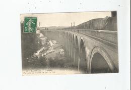 BARENTIN 13 LE VIADUC VUE PRISE DU CHEMIN DE FER (TRAIN CIRCULANT) 1908 - Barentin