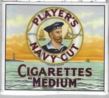 Ancien Paquet Vide  De 20 Cigarettes Players Navy Cut - Estuches Para Cigarrillos (vacios)