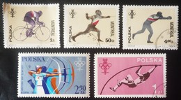 LOTE DE CINCO SELLOS DE POLONIA. TEMA JUEGOS OLIMPICOS - Collections