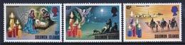 British Solomon Islands 1975 Christmas Unmounted Mint Set Of Stamps. - Iles Salomon (...-1978)