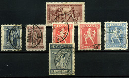 3488- Grecia Nº  174, 187/8, 190/2, 194 - Oblitérés