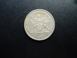 TRINITÉ ET TOBAGO : 25 CENTS   1981 FM      KM 32       SUP - Trinidad Y Tobago