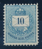 ** 1874 10kr 11 1/2 Fogazással, Luxus Darab RRR (36.000) - Altri & Non Classificati